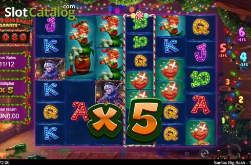 Οθόνη7. Santa's Big Bash Megaways Κουλοχέρης
