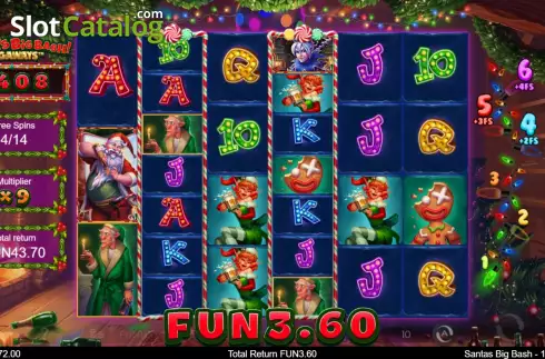 Οθόνη9. Santa's Big Bash Megaways Κουλοχέρης