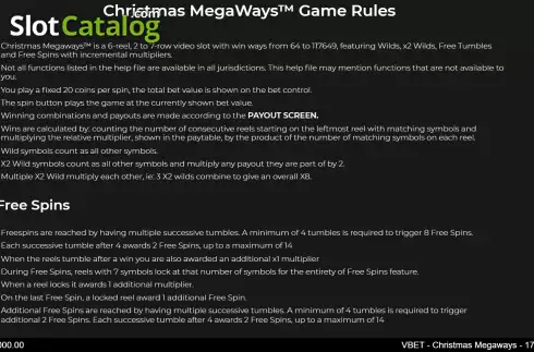 Οθόνη8. Vbet Christmas Megaways Κουλοχέρης