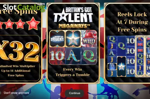 Οθόνη2. Britain’s Got Talent Megaways Κουλοχέρης 