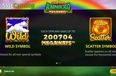 Οθόνη2. Super Rainbow Megaways Κουλοχέρης