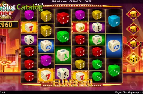 Οθόνη4. Vegas Dice Megaways Κουλοχέρης