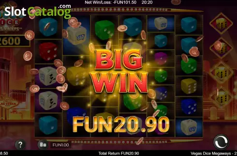 Οθόνη6. Vegas Dice Megaways Κουλοχέρης
