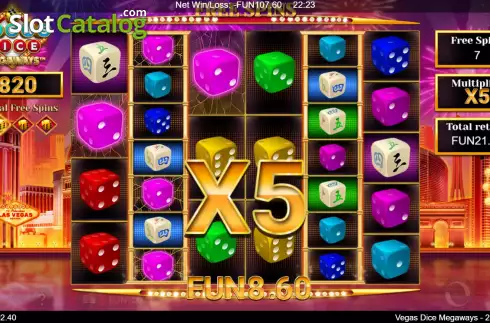 Οθόνη9. Vegas Dice Megaways Κουλοχέρης