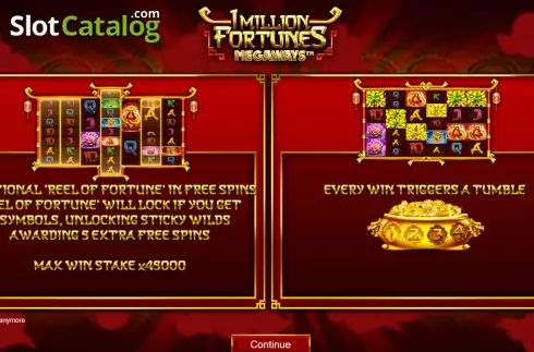 Οθόνη2. 1 Million Fortunes Megaways Κουλοχέρης