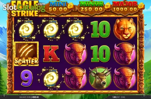 Οθόνη4. Eagle Strike Hold and Win Κουλοχέρης 