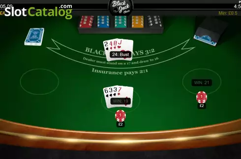 Οθόνη5. Blackjack Classic (Iron Dog) Κουλοχέρης