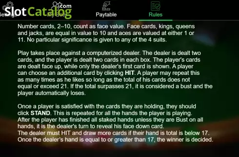 Οθόνη7. Blackjack Classic (Iron Dog) Κουλοχέρης