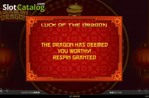 Οθόνη8. Luck of the Dragon Κουλοχέρης 