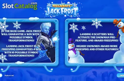 Οθόνη2. Megaways Jack Frost Κουλοχέρης