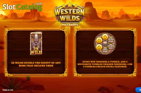 Οθόνη2. Western Wilds Megaways Κουλοχέρης