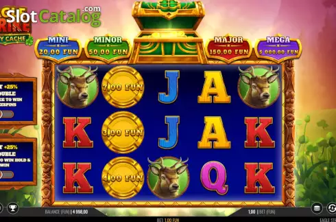 Οθόνη3. Eagle Strike Lucky Cache Κουλοχέρης 