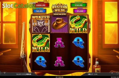 Οθόνη3. Western Wilds Hold & Win Κουλοχέρης