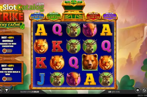 Οθόνη2. Grizzly Strike Lucky Cache Κουλοχέρης 