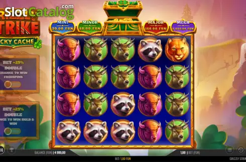 Οθόνη3. Grizzly Strike Lucky Cache Κουλοχέρης 