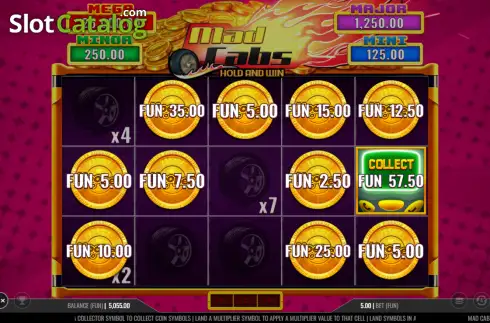 Οθόνη3. Mad Cabs Hold & Win Κουλοχέρης