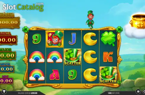 Οθόνη2. Leprechaun Charms Rainbow Jackpots Κουλοχέρης