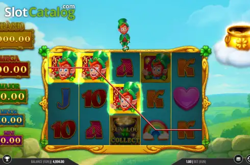 Οθόνη3. Leprechaun Charms Rainbow Jackpots Κουλοχέρης