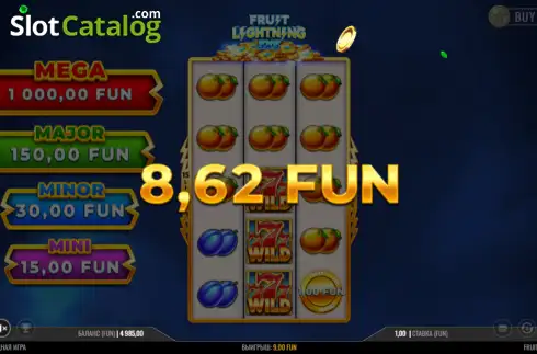 Οθόνη3. Fruit Lightning 3x5 Κουλοχέρης
