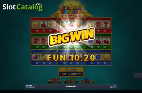 Οθόνη3. Fruity Hold & Blitz Κουλοχέρης 
