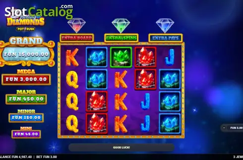 Οθόνη2. 3 Jewelling Diamonds Κουλοχέρης