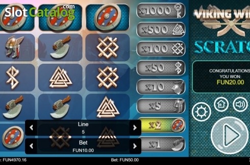 Οθόνη4. Viking Wilds Scratch Κουλοχέρης