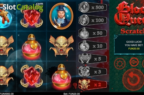 Οθόνη5. Blood Queen Scratch Κουλοχέρης