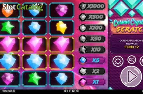 Οθόνη3. Cosmic Crystals Scratch Κουλοχέρης
