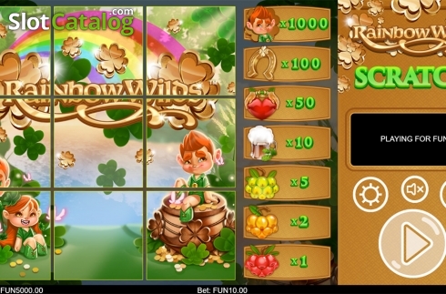 Οθόνη2. Rainbow Wilds Scratch Κουλοχέρης