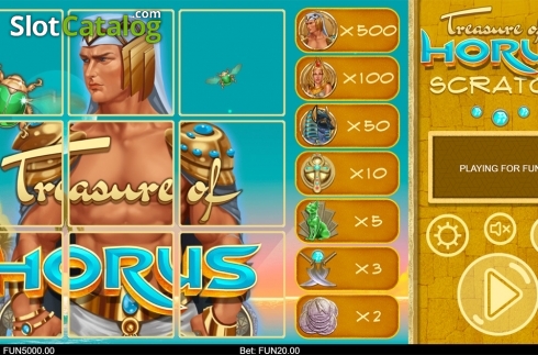 Οθόνη2. Treasure of Horus Scratch Κουλοχέρης