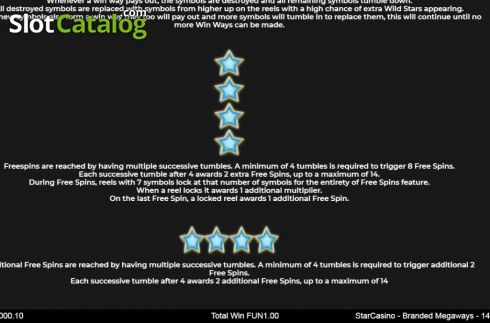 Οθόνη7. Star Casino Branded Megaways Κουλοχέρης