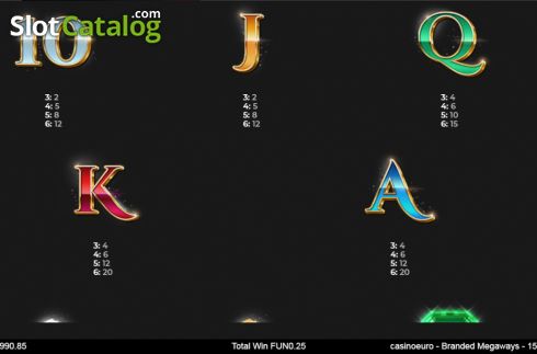 Οθόνη7. Casino Euro Btanded Megaways Κουλοχέρης