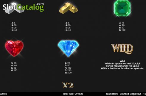 Οθόνη8. Casino Euro Btanded Megaways Κουλοχέρης