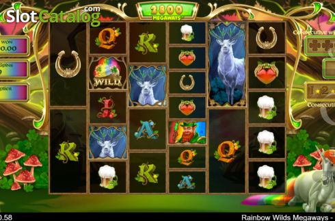 Οθόνη8. Rainbow Wilds Megaways Κουλοχέρης