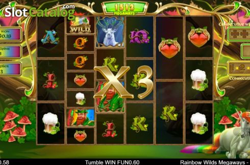 Οθόνη9. Rainbow Wilds Megaways Κουλοχέρης