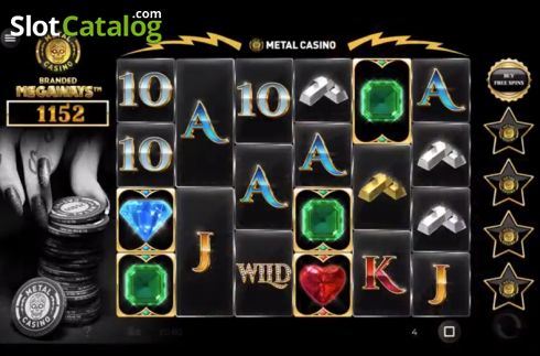 Οθόνη2. Metal Casino Branded Megaways Κουλοχέρης