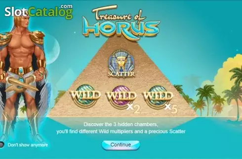 Οθόνη 1. Treasure of Horus Κουλοχέρης