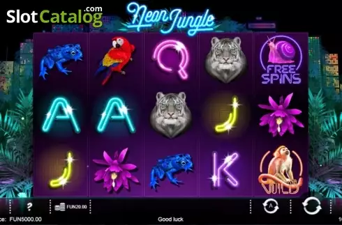 Οθόνη 2. Neon Jungle Κουλοχέρης