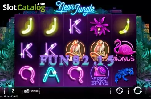 Οθόνη 3. Neon Jungle Κουλοχέρης