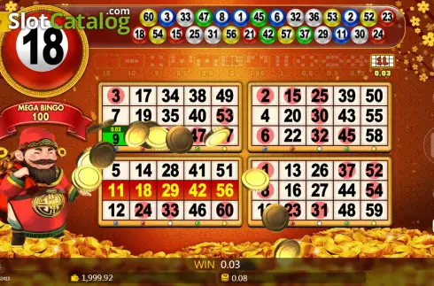 Οθόνη3. Caishen Bingo Κουλοχέρης 