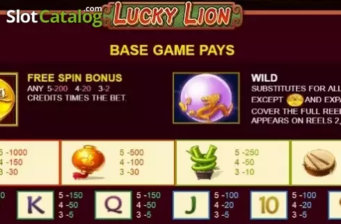 Οθόνη5. Lucky Lion (JDB) Κουλοχέρης 