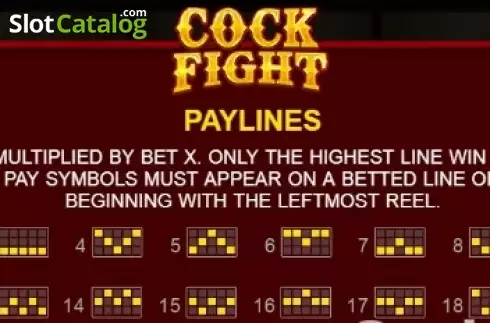 Οθόνη5. Cock Fight Κουλοχέρης