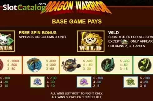 Οθόνη4. Dragon Warrior (JDB) Κουλοχέρης