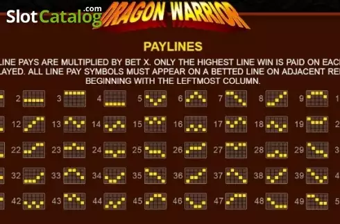 Οθόνη5. Dragon Warrior (JDB) Κουλοχέρης