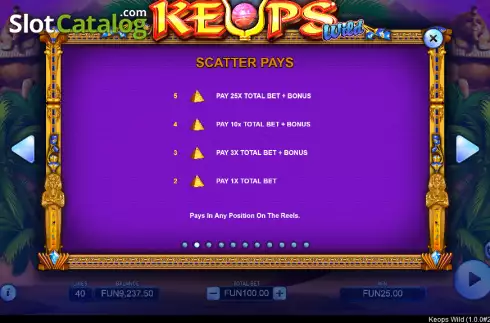 Οθόνη6. Keops Wild Κουλοχέρης 