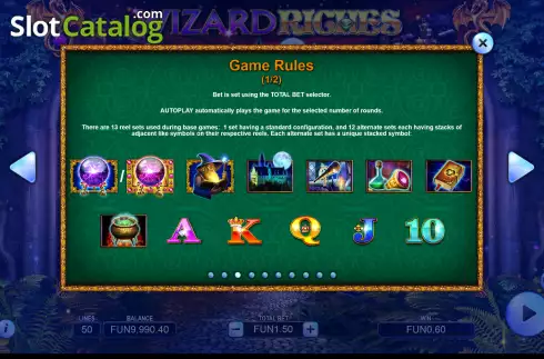 Οθόνη5. Wizard Riches Κουλοχέρης