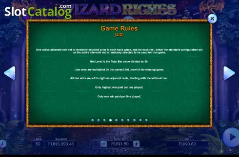 Οθόνη6. Wizard Riches Κουλοχέρης