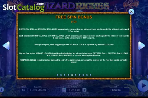 Οθόνη7. Wizard Riches Κουλοχέρης