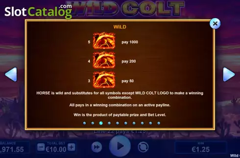 Οθόνη7. Wild Colt Κουλοχέρης