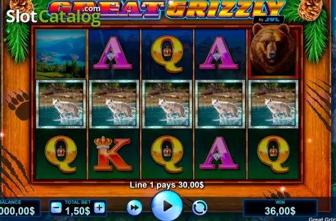 Οθόνη4. Great Grizzly (JVL) Κουλοχέρης